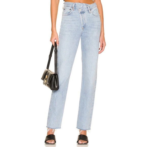 AGOLDE Criss Cross Straight Jeans in Dimension (Remodeled) - Picture 1 of 15